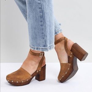 ASOS DESIGN Tinker Leather Clogs